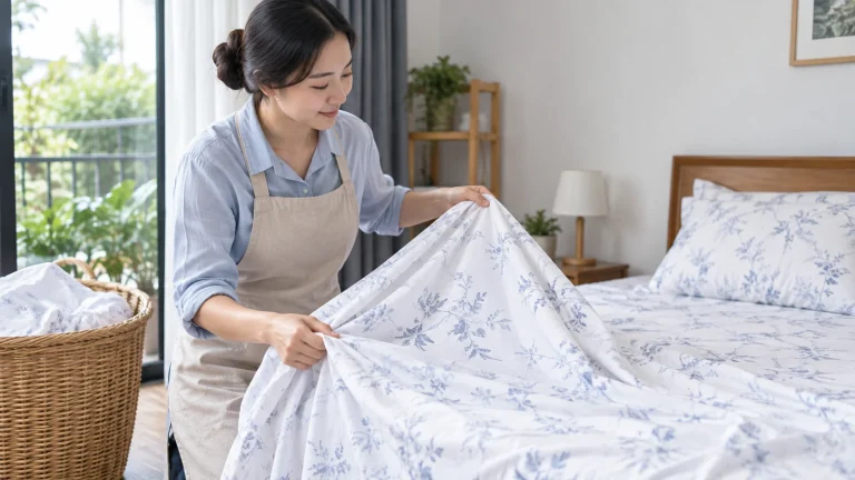 Cách giặt ga giường