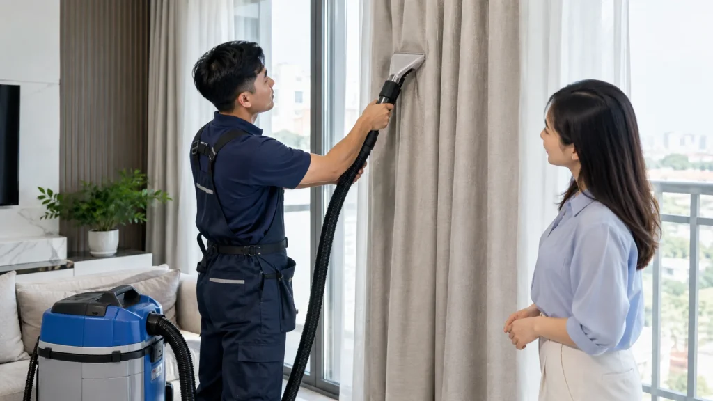 Dịch vụ giặt rèm cửa