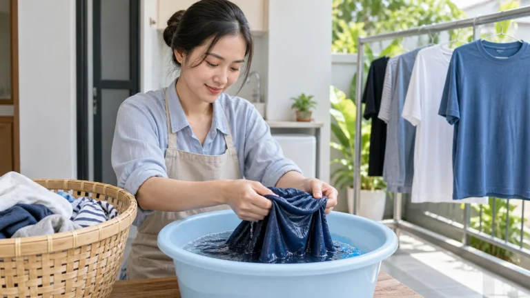 Cách giặt quần áo không bị phai màu