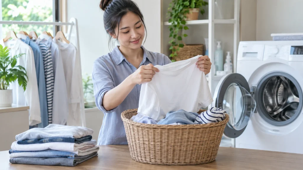 Cách giặt quần áo mới mua