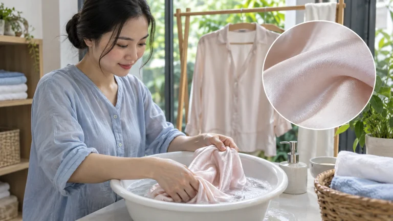 Cách giặt vải lụa