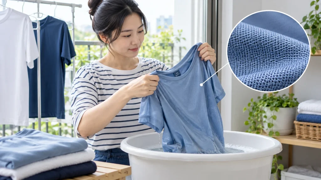 Cách giặt vải polyester