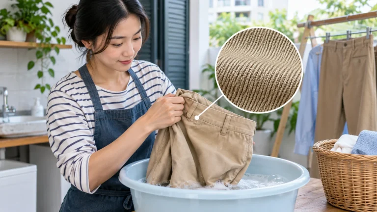 Cách giặt vải kaki