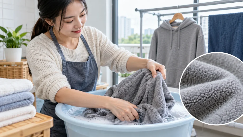 Cách giặt vải nỉ